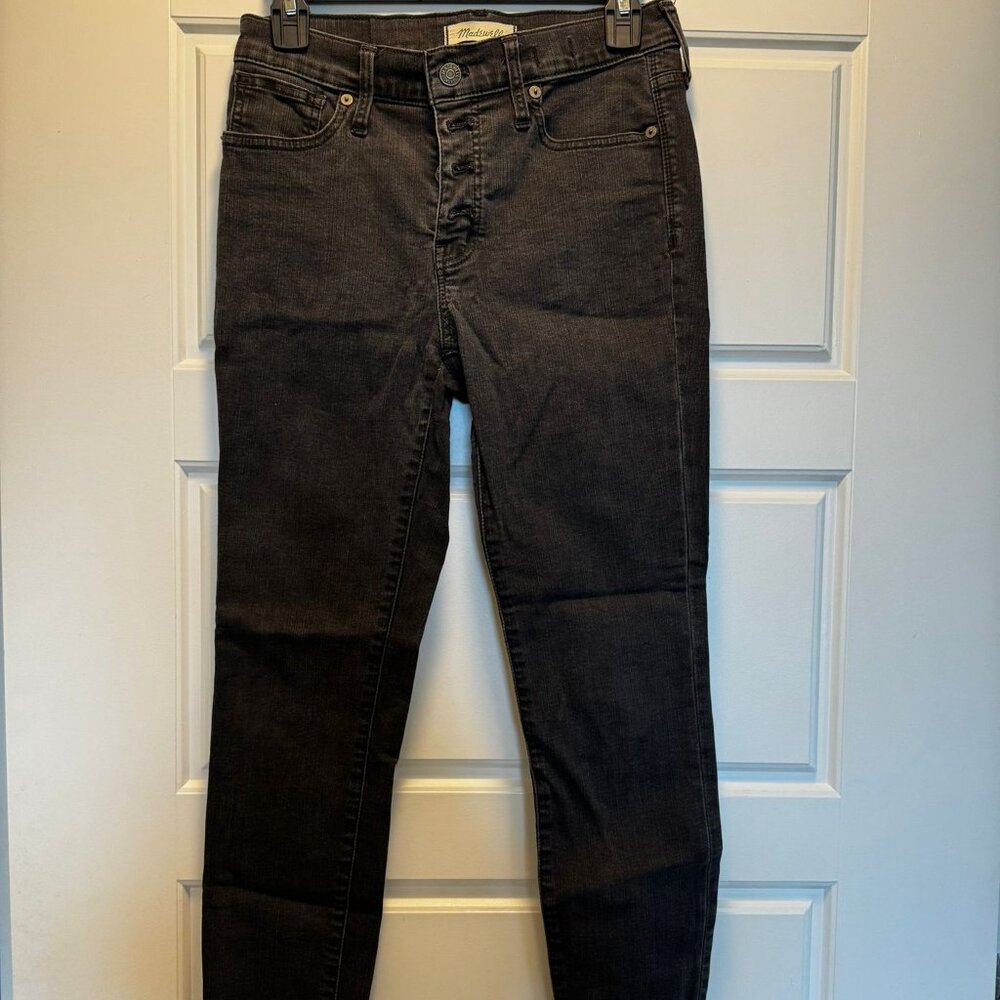 Madewell 9" Mid-Rise Skinny Jeans in Black
